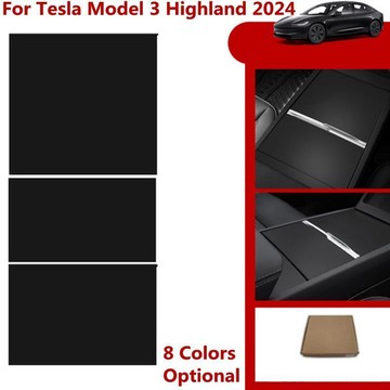 台灣現貨​特斯拉新型號 3 2024 控制臺蓋板補丁保護貼新 Model3 Highland 2024 中央控制面板