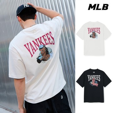 MLB 抗UV短袖T恤 馬年限定系列 紐約洋基隊 (3ATSQ0161-兩款任選)【官方旗艦店】