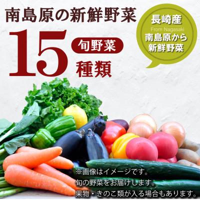 ふるさと納税 南島原市 旬な野菜を出荷します!おまかせ新鮮野菜15種類セット