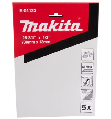 MAKITA 牧田 E-04123 帶鋸條 24T  730X13mm / 5條
