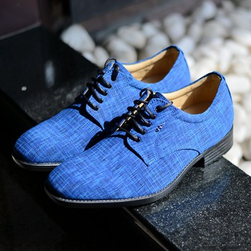 MIT 【輕量極動能紳士鞋-藍】紳士鞋 德比鞋 防滑 耐磨 高支撐