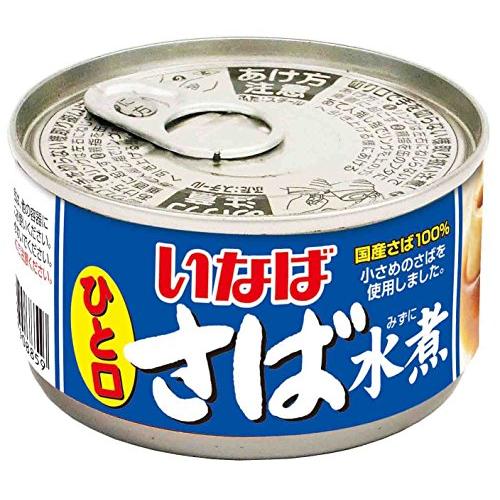 いなば食品 いなば ひと口さば水煮 115g×24個 カン