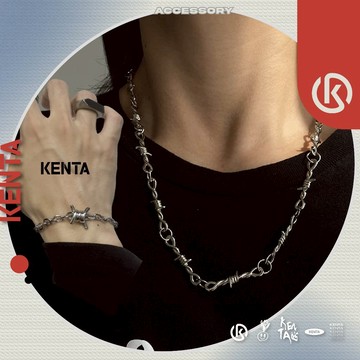 【熱銷中】芒刺節鎖手鏈 鋼製手環 休閒手環 街頭飾品配件 中性配件手環 KENTA
