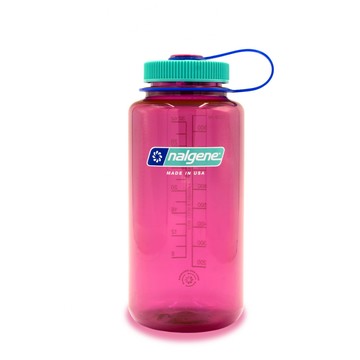 美國《Nalgene》專業水壺1000cc寬嘴水壼 電洋紅