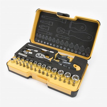 超軟柄棘輪板手起子套筒組36件組 R-GOXL