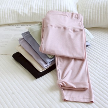 莫代爾暖腹高腰衛生褲女士無痕內搭褲秋冬季薄款輕保暖褲