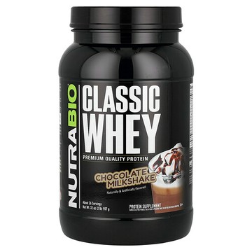 NutraBio, 經典乳清蛋白，巧克力奶昔，2 磅（907 克）