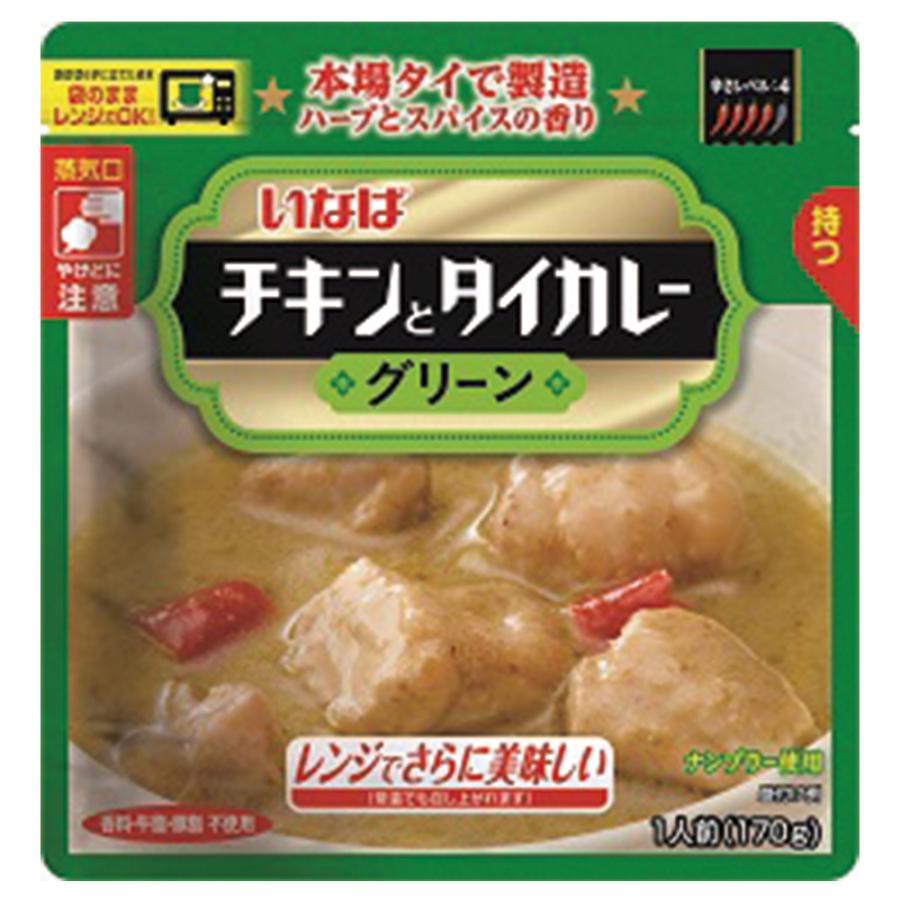 いなば食品 チキンとタイカレー グリーン 170g×9個