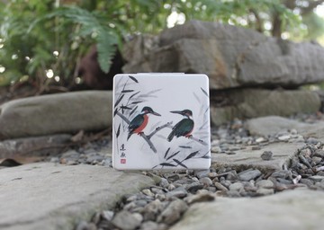 Kindness Fan Art 翠鳥皮革化妝鏡