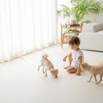 Riposo 寵物雙面PVC可折疊滾動地墊  1個  1400 x 2300 mm  象牙白 + 灰色