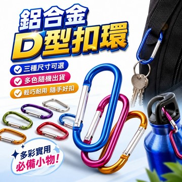 【台灣出貨】D扣大號｜露營登山扣環｜單車郊遊掛勾｜可搭羊眼強磁掛勾｜多功能戶外掛扣
