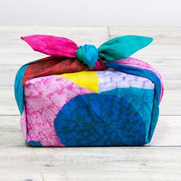 京都風呂敷包巾-原生藝術 中巾-遊樂場(色塊)