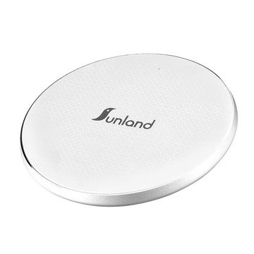 Sunland 超薄無線充電盤 DE026 10W 6.5mm 支援 iOS / Android  白色  1個