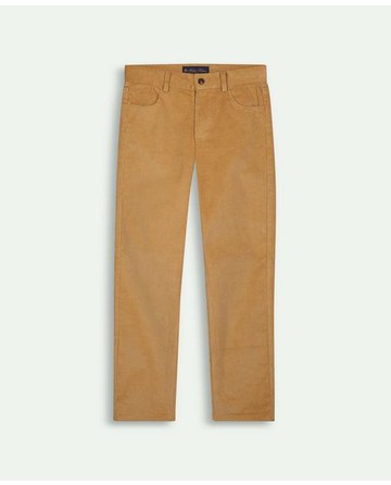 Brooks Brothers Boys Cotton Five Pocket Corduroy Pants | Tan | Size 10