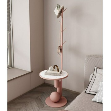 落地掛衣架 邊桌置物架 沙發邊櫃窄櫃 直立衣架 樹枝衣帽架 立式衣架不鏽鋼衣帽架 客廳立式小戶型創意床頭櫃創意床頭掛衣架