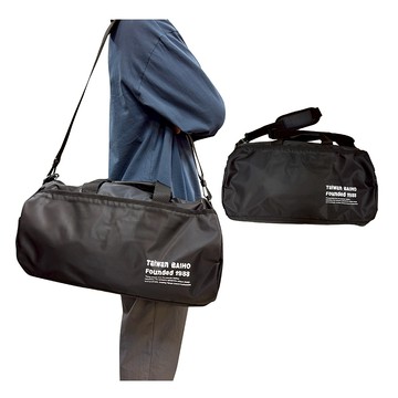 ~雪黛屋~BAIHO 圓筒旅行袋台灣製造防水尼龍主袋+外袋共五層附長背帶