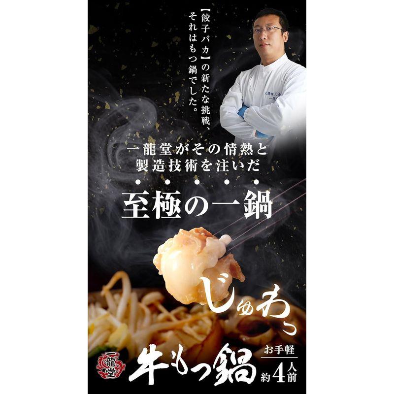 国産もつ鍋セット しょうゆ味 敬老の日 もつ170g×2袋、スープ100ｇ×2袋、ちゃんぽん?1袋、薬味各1袋, 約4人前 簡単調理 下茹で