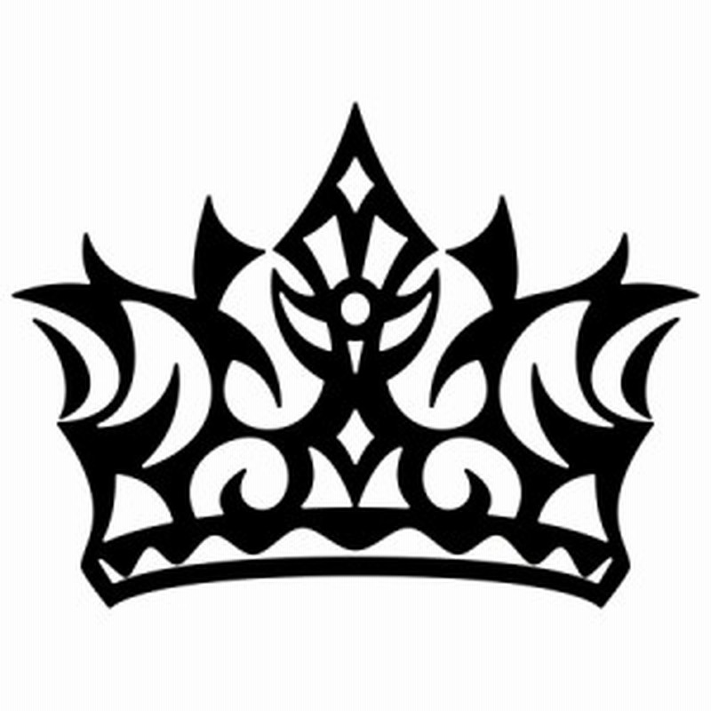 バイク ヘルメット かわいい ステッカー 王冠 クラウン トライバル 3 3枚1セット サイズs カッティングステッカー 全12色 車 おしゃれ 通販 Lineポイント最大1 0 Get Lineショッピング