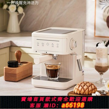 【台灣公司 可開發票】小型家用半自動咖啡機意式濃縮一體高壓萃取奶泡跨境咖啡機110V