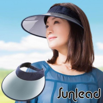 Sunlead 可捲曲收納。防曬涼感透明帽簷中空帽