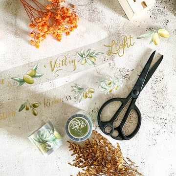 橄欖-燙金 PET膠帶-4cm*5M