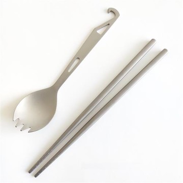 純鈦勺子筷子餐具勺叉開瓶器戶外露營便攜禮品