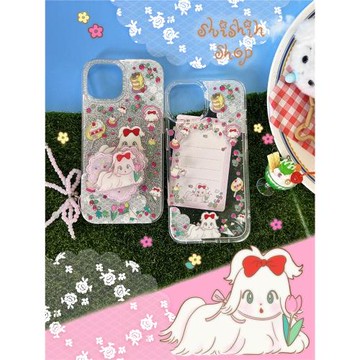 16promaxshishihshop鳥鳥一原創插畫野餐西西手機殼貼紙掛件氣囊支架閃粉雙層imd手機鏈