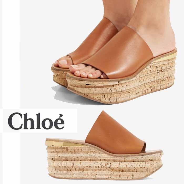 【chloe】クロエ コルクウェッジサンダル 【2022年製