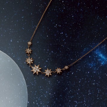 SOIRÉE BY N.Y. 蒔華芮︱銀河星夜項鍊 (玫瑰金色/銀色)