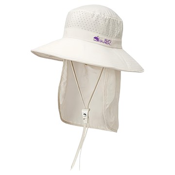SUN GLADE 防紫外線翻蓋露營帽  XL  象牙白