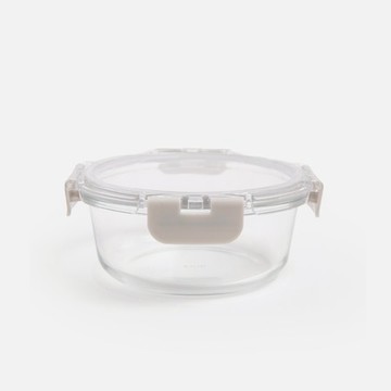 耐熱Tritan玻璃保鮮盒600mL 圓形