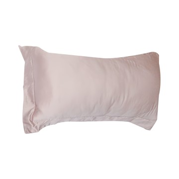 貝淇小舖 60支100%天絲壓框薄枕頭套 2入  47 x 75cm  艾琳粉  1組