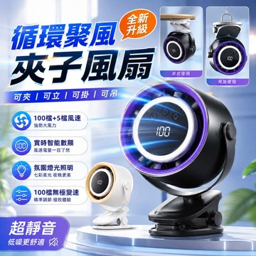 【 台灣公司貨】保固四年🌨️桌上型電風扇 桌面風扇 推車電風扇 夾式電風扇 可夾/立/掛/吊 嬰兒車風扇 製冷 循環扇
