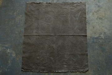 咖啡染色大判布 平織帆布 92×102cm 