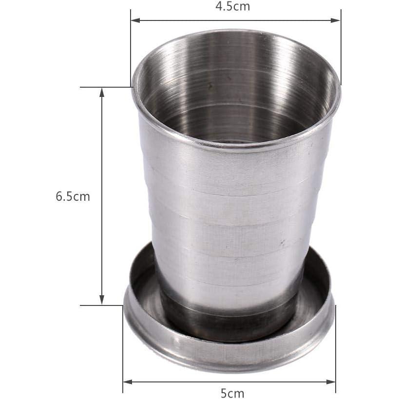 Guys of the Universe Folding Stainless Steel Camping Coffee Mug Piece Set Cups for Survival Gear　並行輸入品