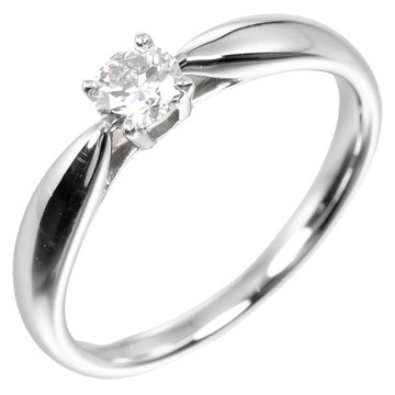 【日本直送】蒂芙尼 TIFFANY&Co. Harmony 6.5號 戒指 0.19ct VS2/H/3EX Pt950鉑金 鑽石【二手】