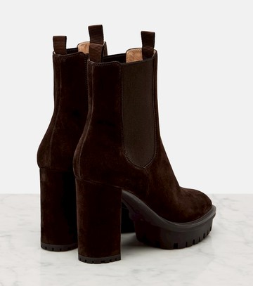 Gianvito Rossi 90 suede platform ankle boots