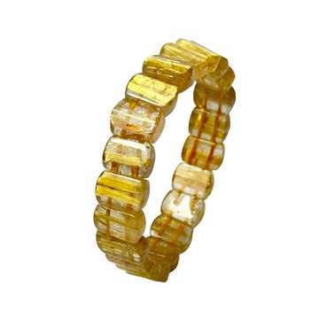 【喨喨飾品】水晶之王~天然鈦晶手排 A902