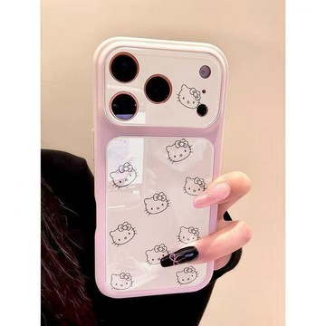 線條可愛凱蒂適用蘋果17ProMax手機殼iPhone17/16/15pro視窗14/13