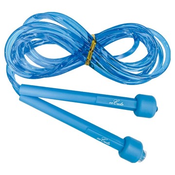 eeCute 酷壹壹 透明實心跳繩 國小專用  240cm  藍色  1條