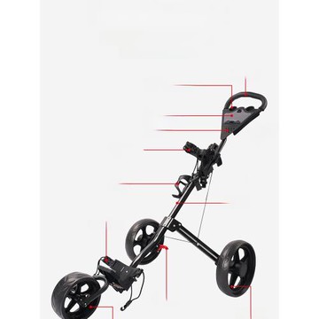 高爾夫推車球包手推車拉車三輪桿包手拉車Golf Trolley可折疊收納