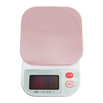 dretec 彩樂廚房料理電子秤 - 粉白 2kg  KS-208  1個
