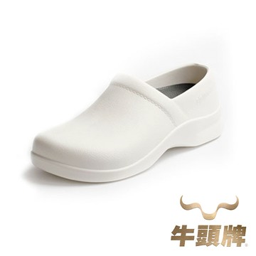 【牛頭牌】防滑防水工作鞋-白