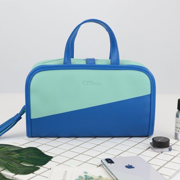 便攜式多功能手提旅行出差防水小洗漱包女航空旅游放濕毛巾收納袋