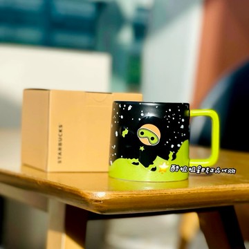 星巴克杯子2026新年禮物簡約ins撞色滑雪可愛立體姜餅人浮雕陶瓷喝水馬克杯子咖啡杯水杯露營杯子生日禮物聖誕禮物七夕禮物