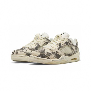 W Air Jordan 5 Retro Low Expression 椰奶 塗鴉 DA8016-100
