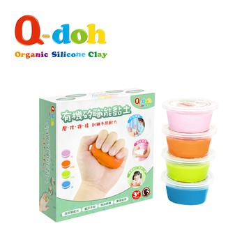 Q-doh 職能運動有機矽膠黏土 60g 四入組