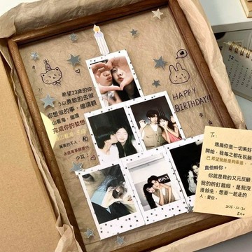 🔥大米優品＋人氣激推✍️創意拍立得定製照片相框diy生日禮物情侶週年紀念送朋友禮物閨蜜 D23R3