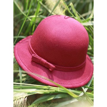 秋冬季帽子女網紅款蝴蝶節圓領復古民族風旅行百搭純色寬檐英倫帽