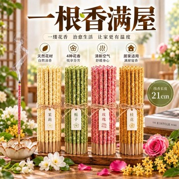 免運🌸臺灣出貨🌸天然墨蘭花瓣香薰純手工阿根廷線香桂花梔子玫瑰香手搓祕魯聖木 手搓祕魯聖木 天然花瓣香薰 居家薰香必備
